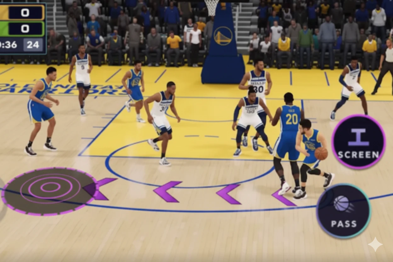 Gameplay screenshot 1 from NBA LIVE Mobile - Sports game